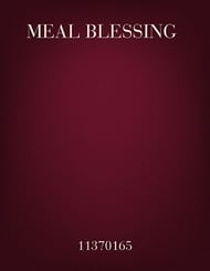 Meal Blessing SATB choral sheet music cover Thumbnail